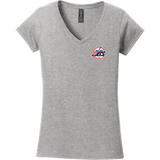 Metro Jr. Jets Softstyle Ladies Fit V-Neck T-Shirt