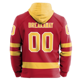 Dupage Black Bears Adult Sublimated Retro Hoodie