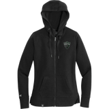 Lansing Spartans New Era Ladies French Terry Full-Zip Hoodie
