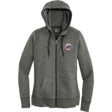 Metro Jr. Jets New Era Ladies French Terry Full-Zip Hoodie