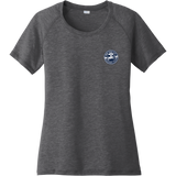 NYC Hockey Club Ladies PosiCharge Tri-Blend Wicking Scoop Neck Raglan Tee