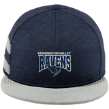 Kensington Valley Ravens New Era Shadow Heather Striped Flat Bill Snapback Cap