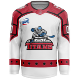 NJ Titans Goalie Sublimated Jersey - White - Kit