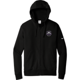 Lady Badgers Nike Club Fleece Sleeve Swoosh Full-Zip Hoodie