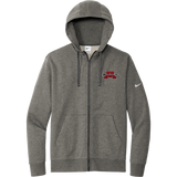 Mercer Arrows Nike Club Fleece Sleeve Swoosh Full-Zip Hoodie