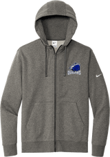 Brandywine Outlaws Nike Club Fleece Sleeve Swoosh Full-Zip Hoodie