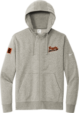 Biggby Coffee AAA Nike Club Fleece Sleeve Swoosh Full-Zip Hoodie